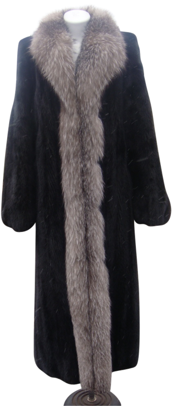 Black Mink Coat 1950, HD Png Download PNG with transparent background