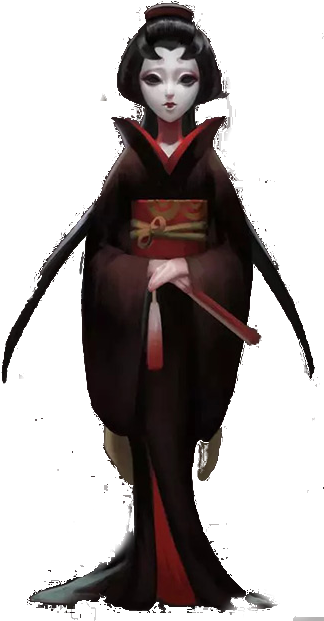 Elegant Geisha Artwork PNG with transparent background