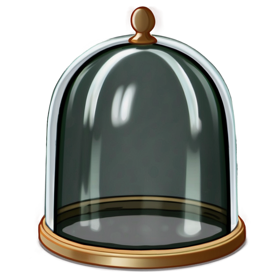 Elegant Glass Dome Cloche Png Gfu29