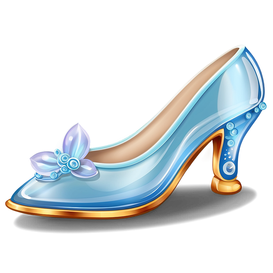 Elegant Glass Slipper Design Png 06132024