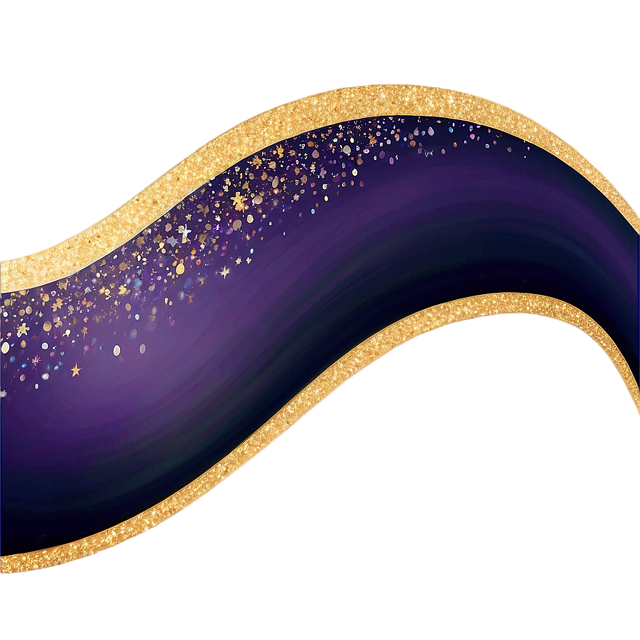 Elegant Glitter Line Curve Png Ojs46