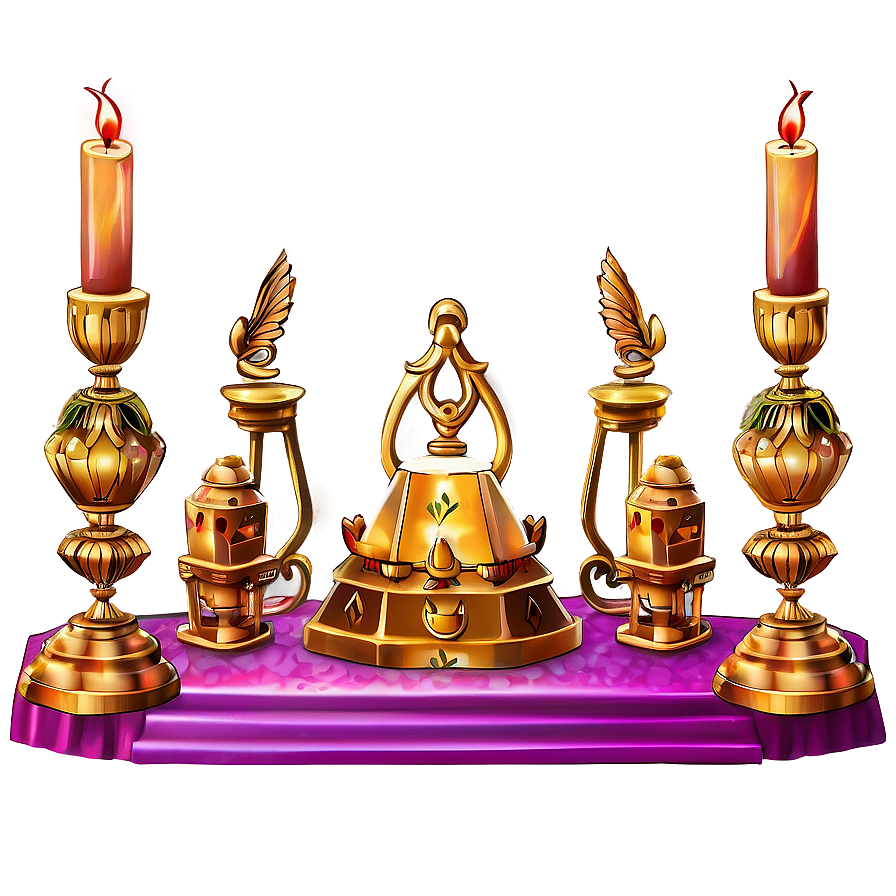 Elegant Gold Altar Png 06242024