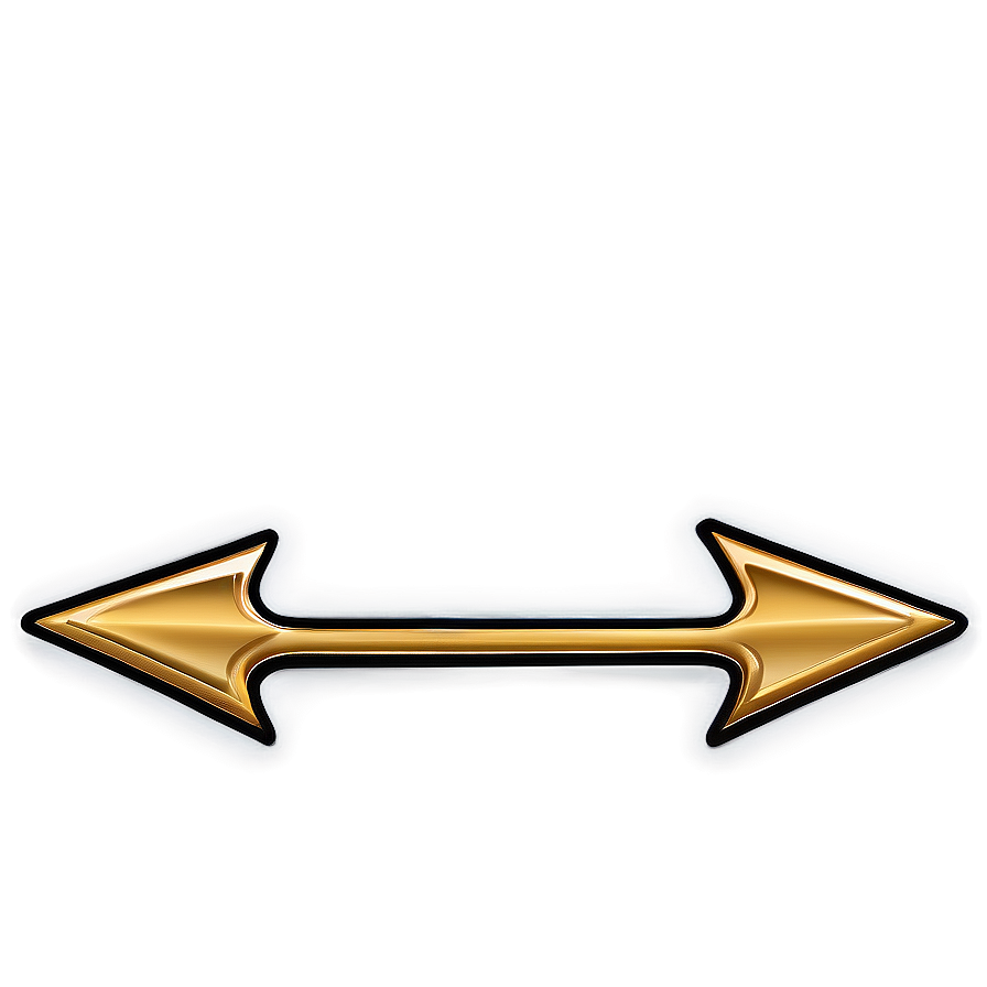 Elegant Gold Arrow Design Png Uiy