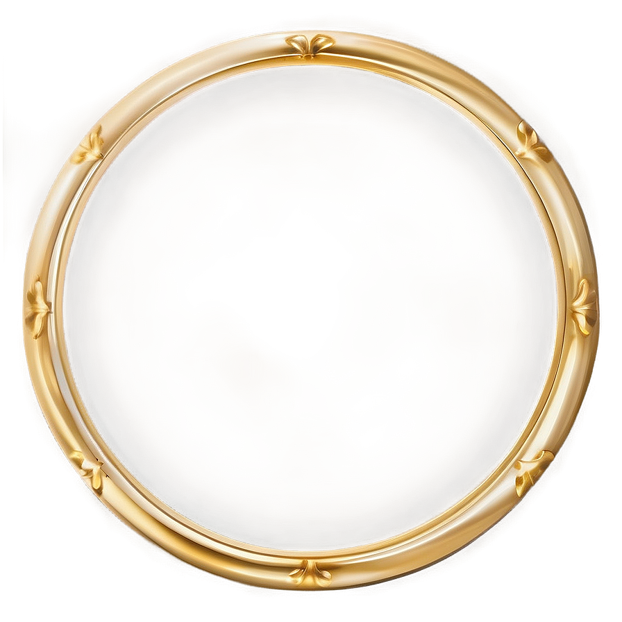 Elegant Gold Circle Frame PNG xol PNG image with a transparent background, free high-resolution download