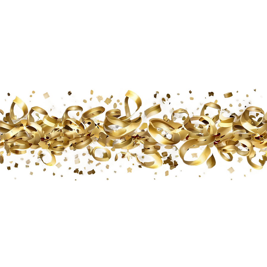 Elegant Gold Confetti Png 05252024