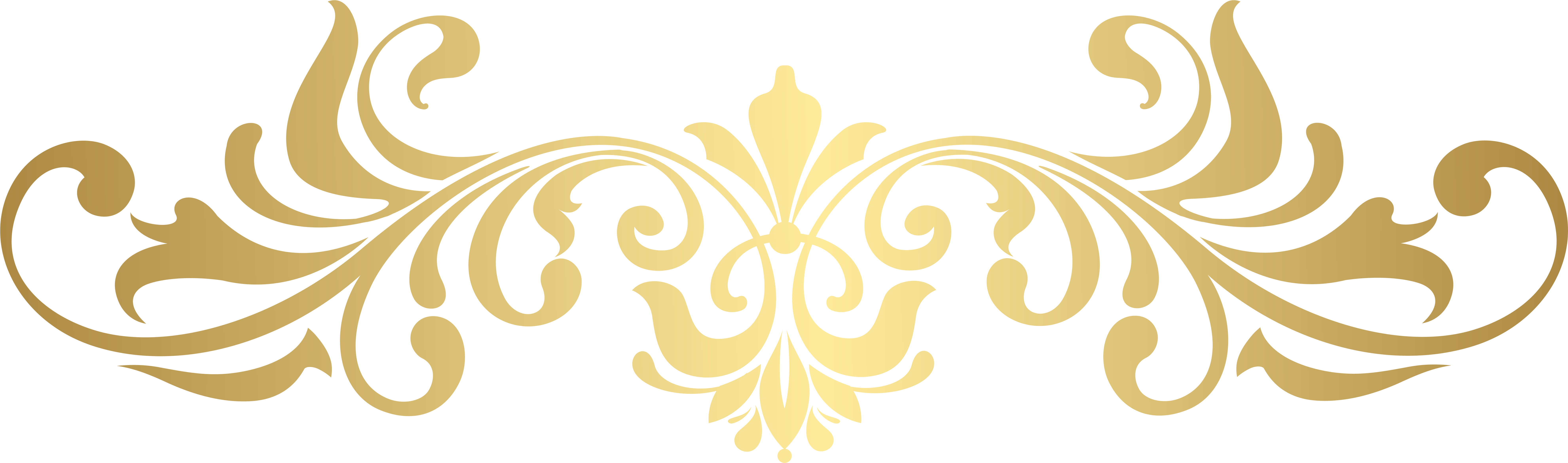 Elegant Gold Flourish Ornament