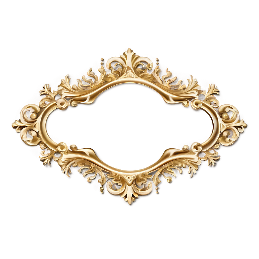Elegant Gold Frame PNG 05252024 PNG image with a transparent background, free high-resolution download