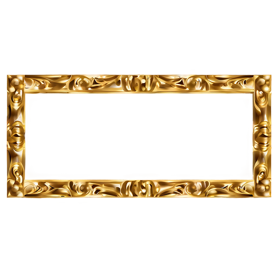 Elegant Gold Frame PNG 99 PNG image with a transparent background, free high-resolution download