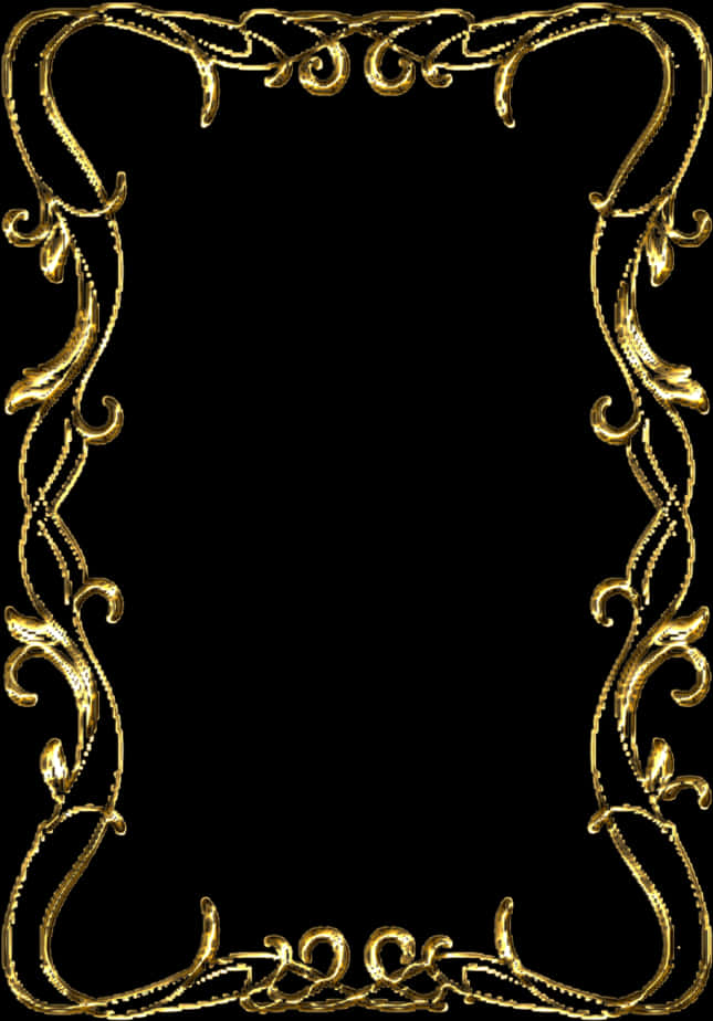 Elegant Gold Scroll Frame