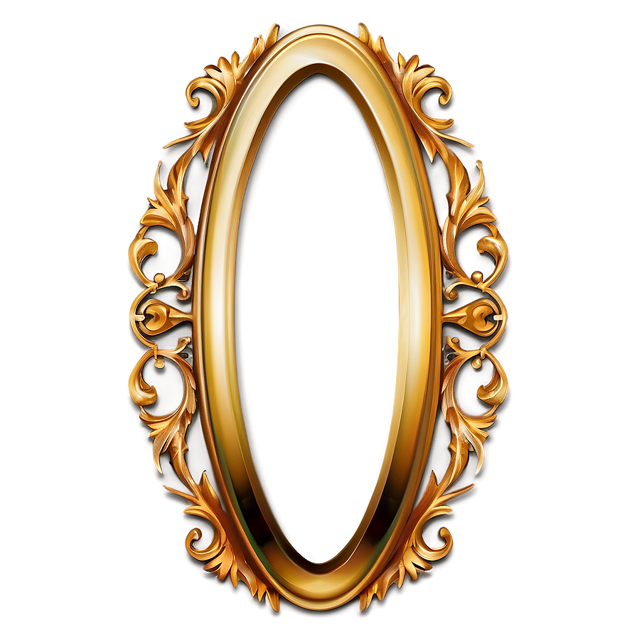 Elegant Gold Trim Png Uqd9