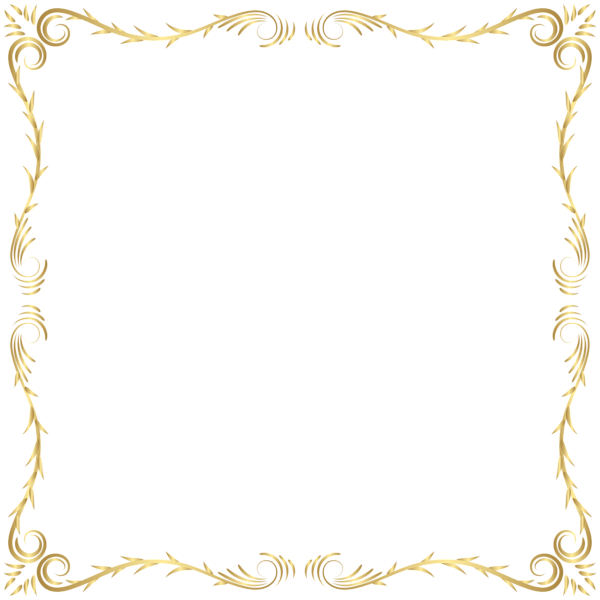 Elegant Golden Decorative Border