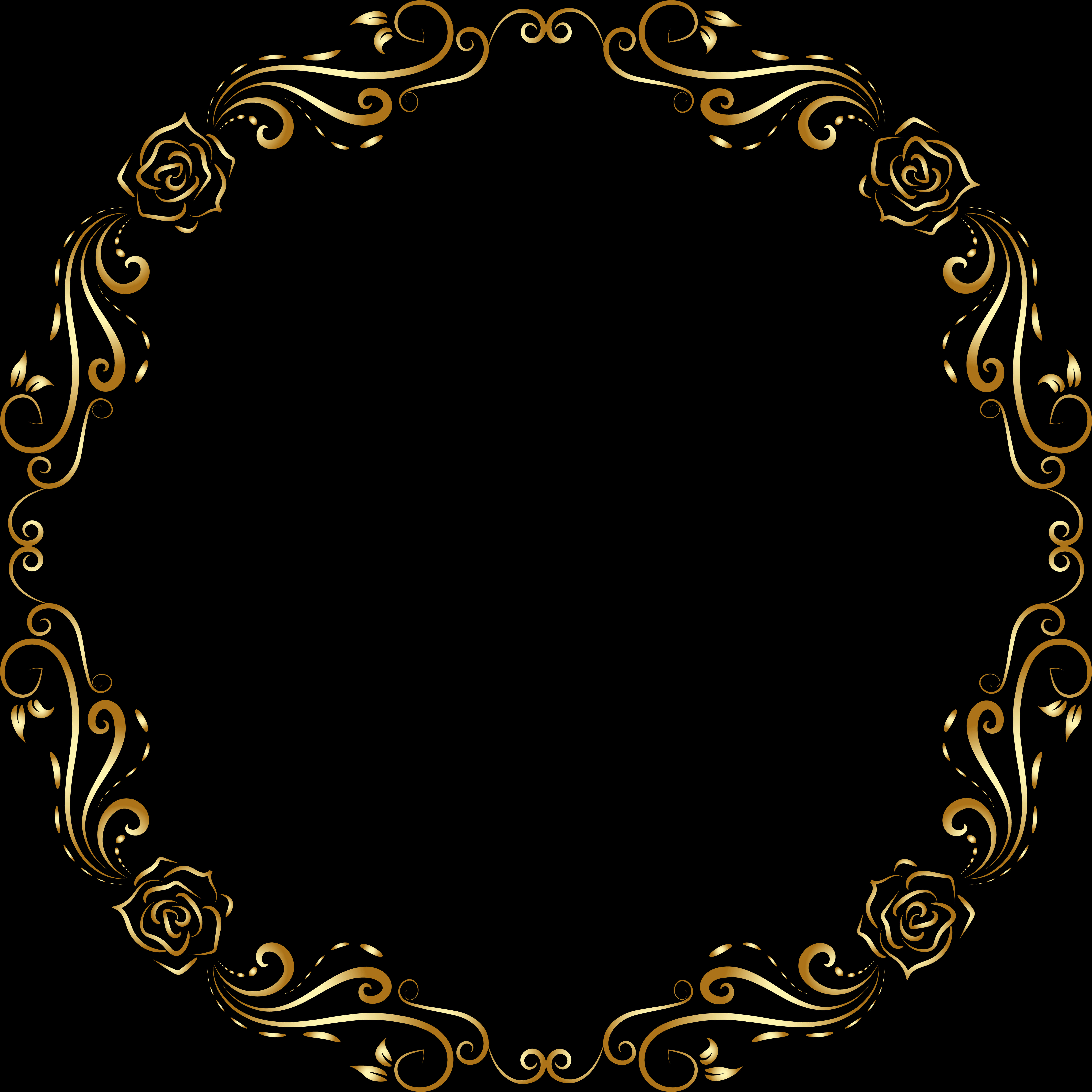 Round Deco Border Frame Transparent Png Clip Art, Png Download PNG with transparent background