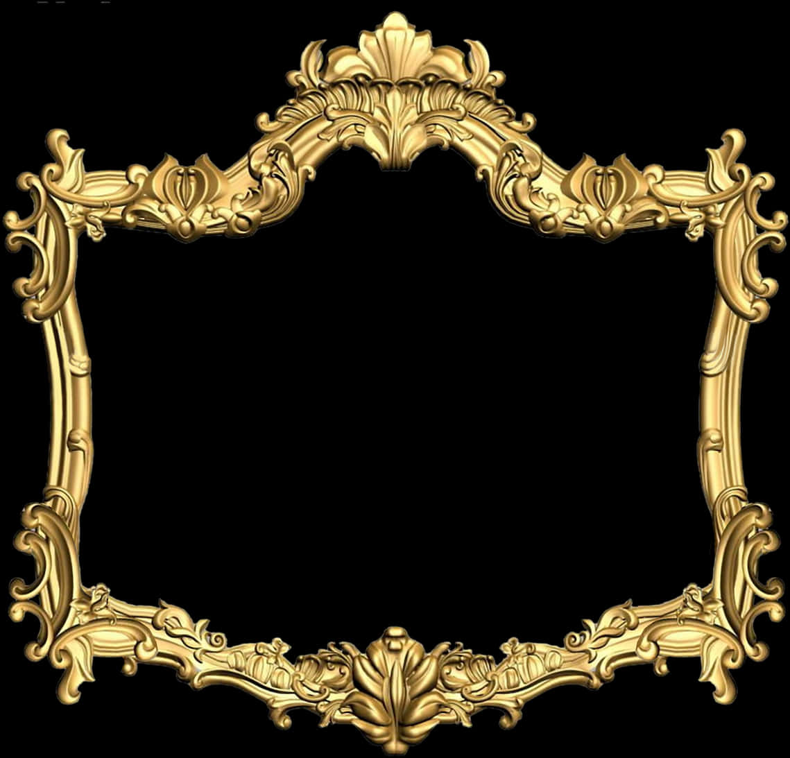 Elegant Golden Frame Design