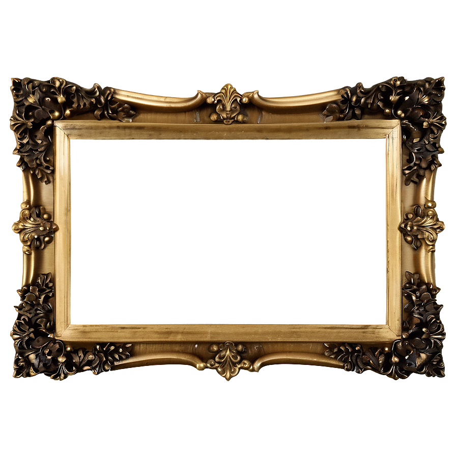 Elegant Golden Frame Png 67