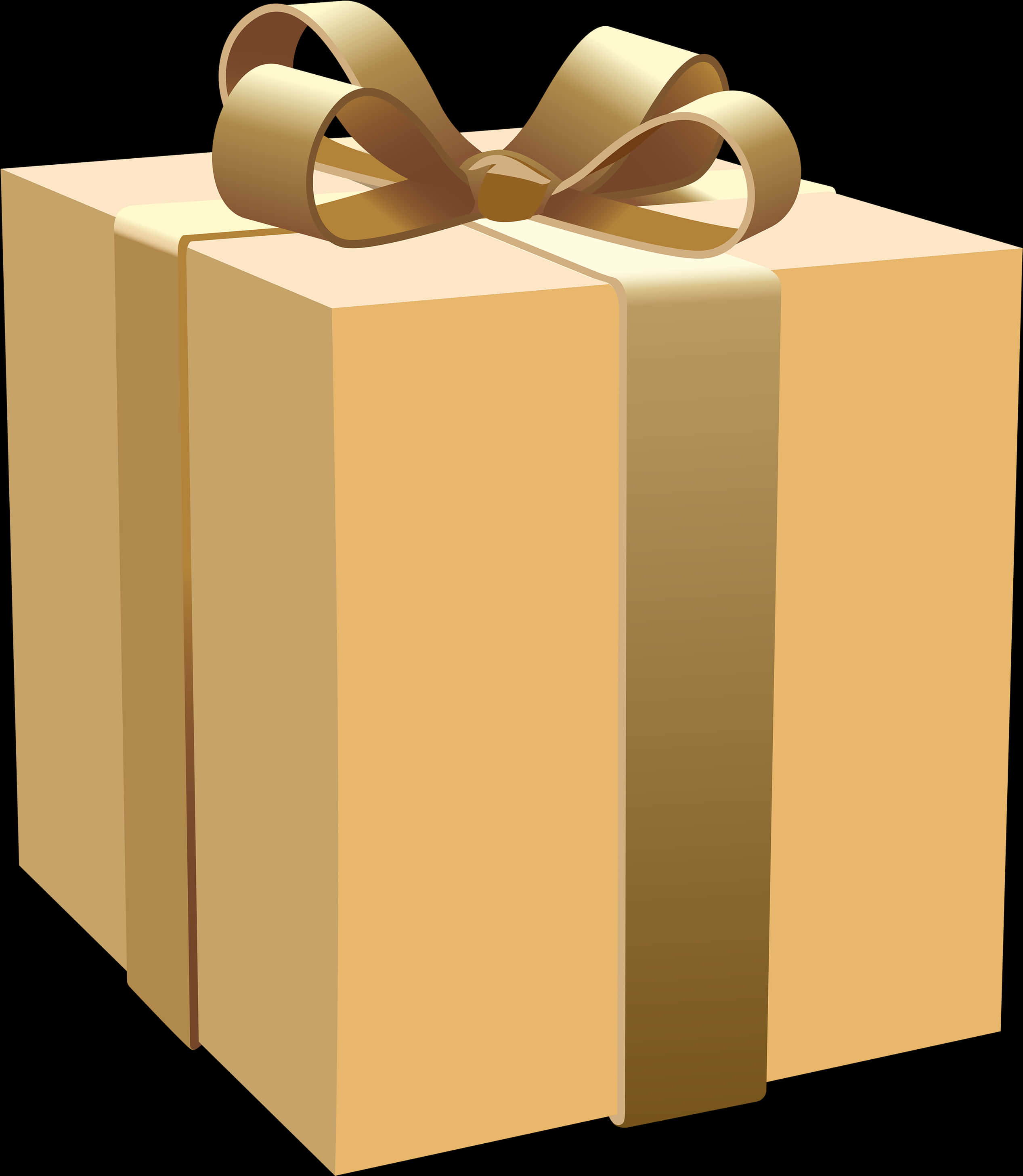 Cream Gift Box Png Clipart - Real Gift Box Png, Transparent Png PNG with transparent background