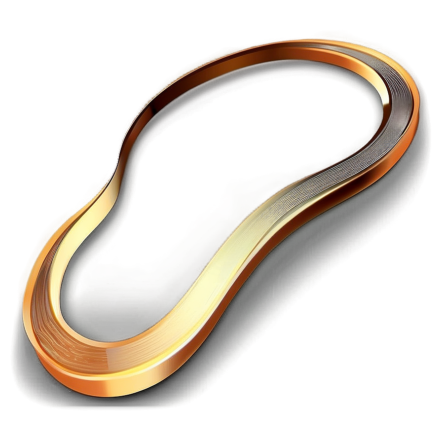 Elegant Golden Line Curve Png Jex96