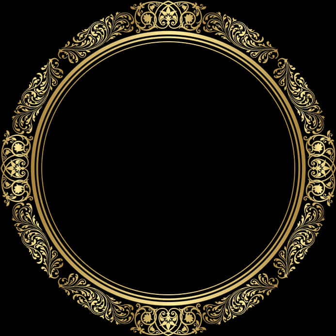 Elegant Golden Ornate Frame