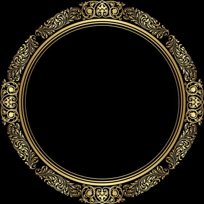 Transparent Round Frame Png - Golden Round Frame Png, Png Download PNG with transparent background