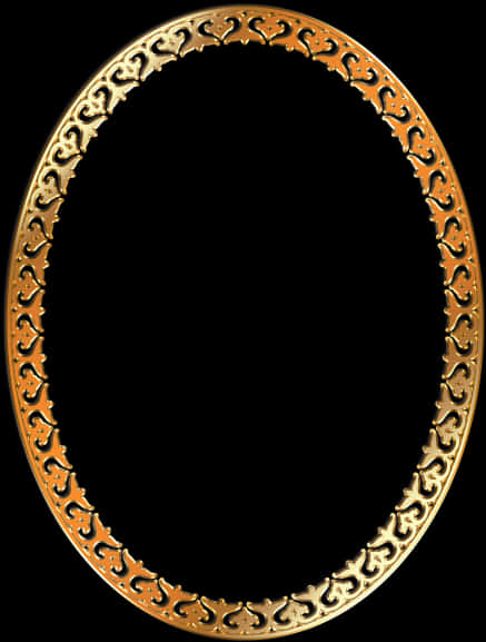 Golden Photo Frame Png Transparent Image - Golden Oval Frame Png, Png Download PNG with transparent background
