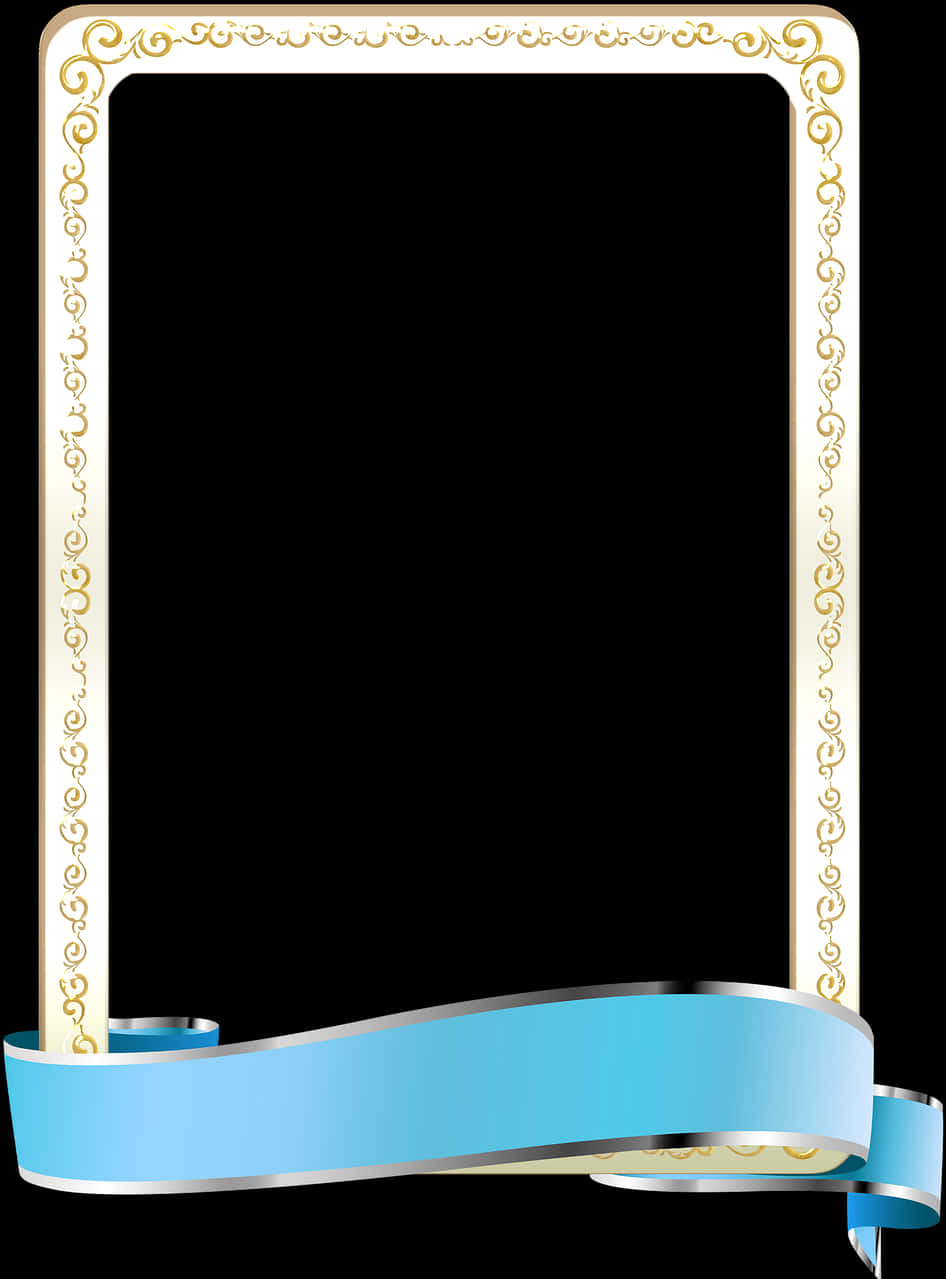 Elegant Golden Scroll Frame