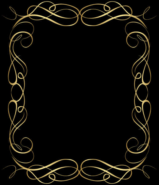 Elegant Golden Scrollwork Frame