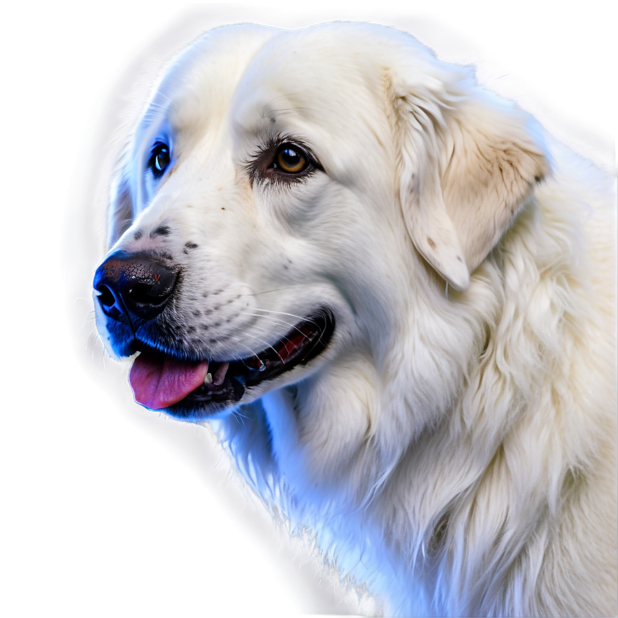 Elegant Great Pyrenees Dog Png Otx90