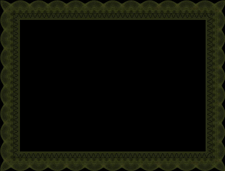 Elegant Green Decorative Border