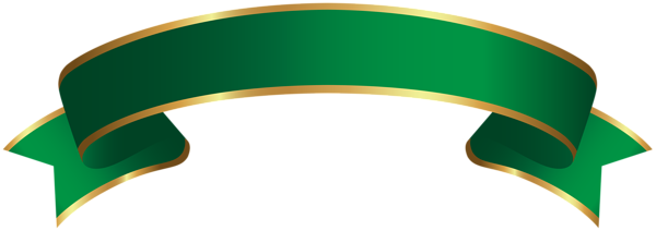 Elegant Green Gold Trimmed Banner