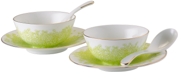 Elegant Green Tea Cup Set