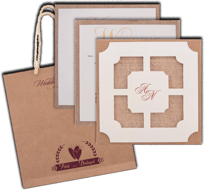 Elegant Hindu Wedding Invitation Set