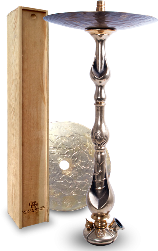 Sahara Smoke Brass Executive Hookah Stem - Sahara Smoke Executive Brass PNG image with a transparent background, free high-resolution download