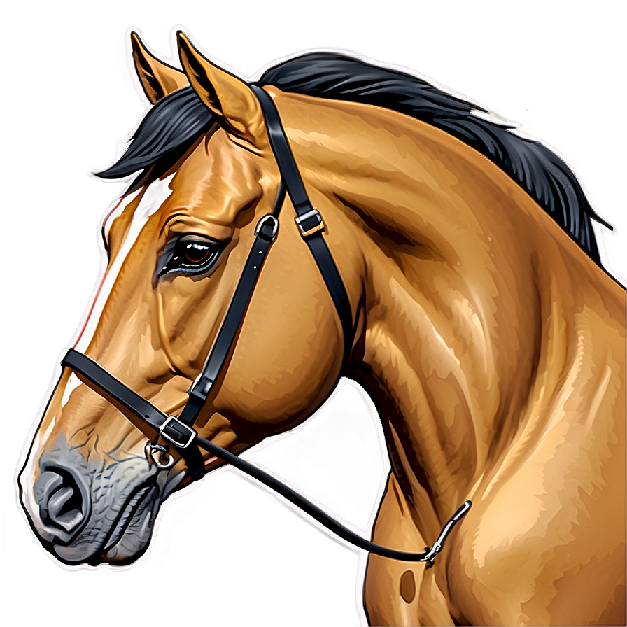 Elegant Horse Head Outline Png 61