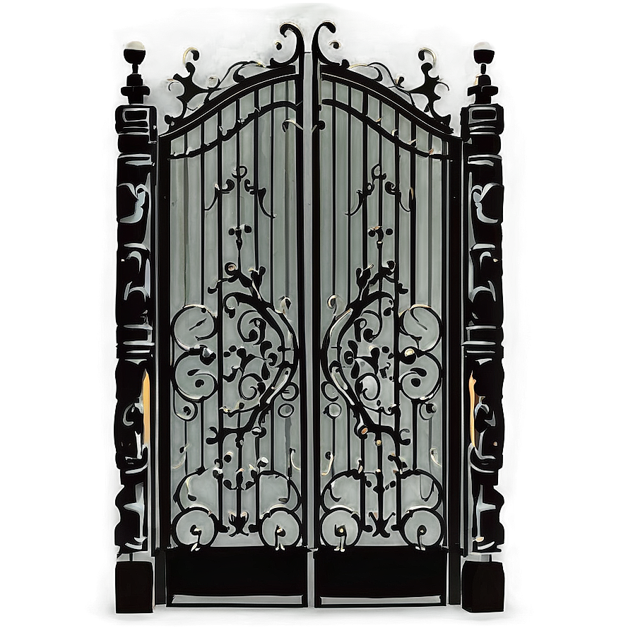 Elegant Iron Gate Png 05242024