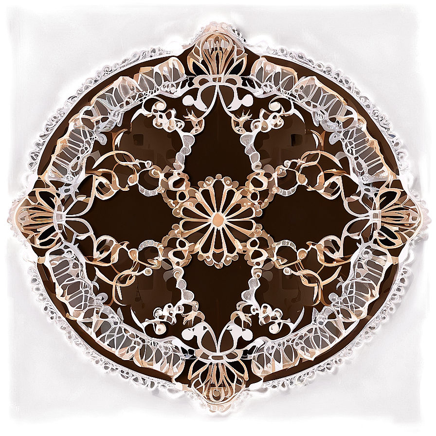 Elegant Lace Doily Png 51