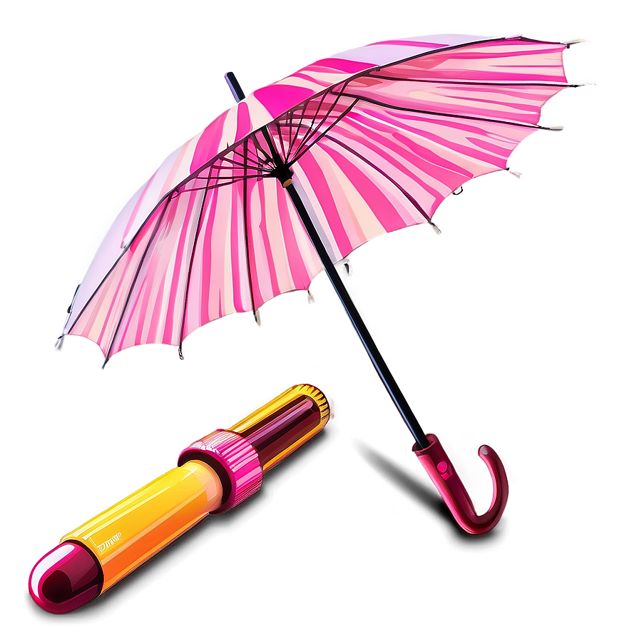 Elegant Lady's Umbrella Png 7