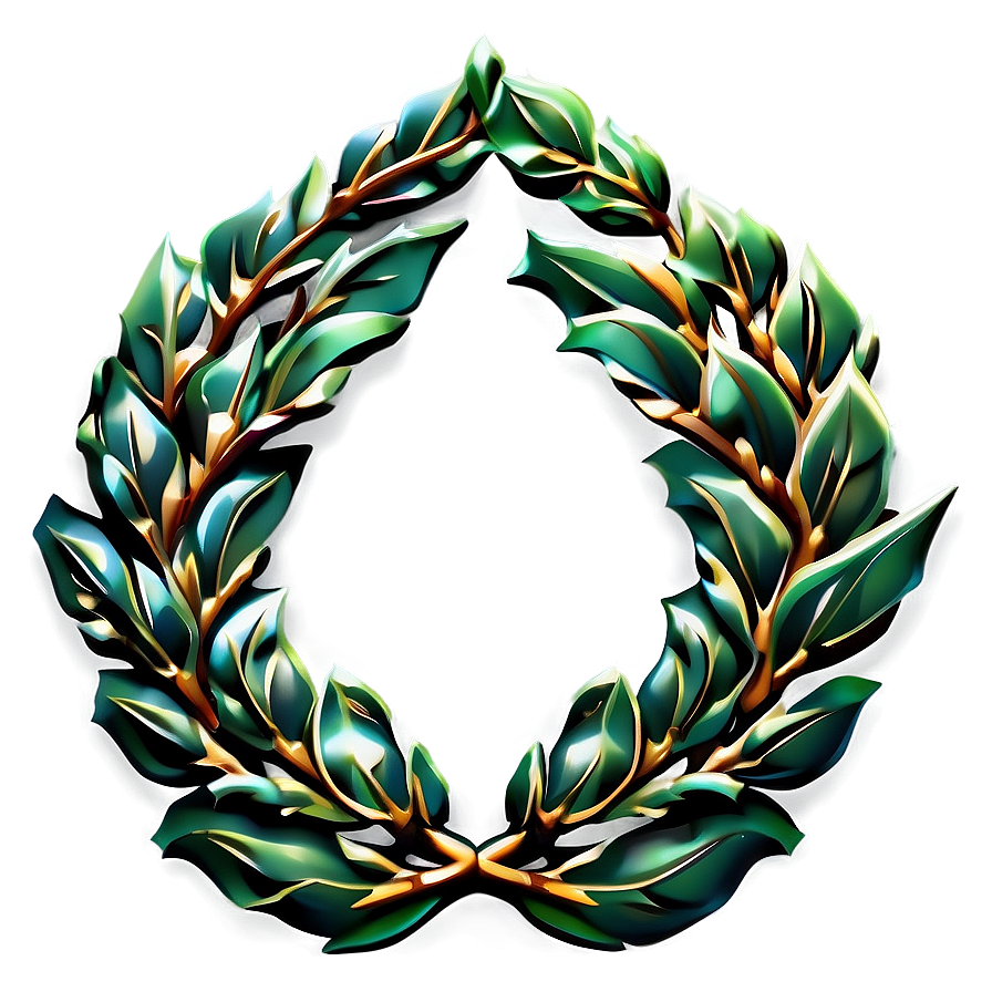 Elegant Laurel Emblem Png Vda56