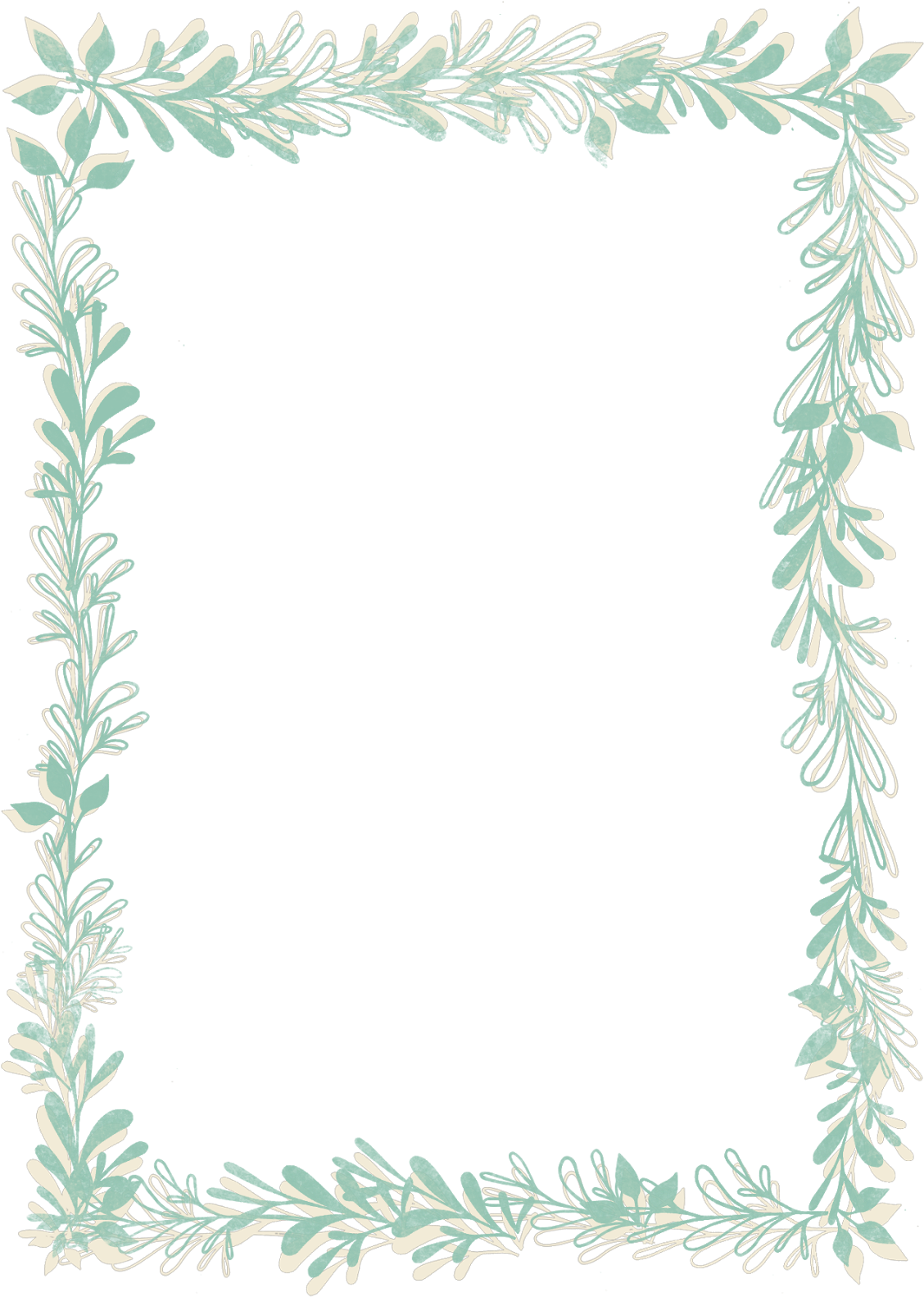 Elegant Leafy Frame Design