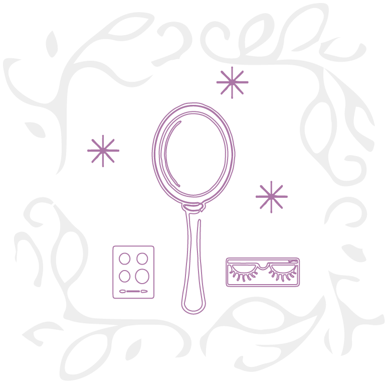 Elegant Makeup Tools Vector PNG with transparent background
