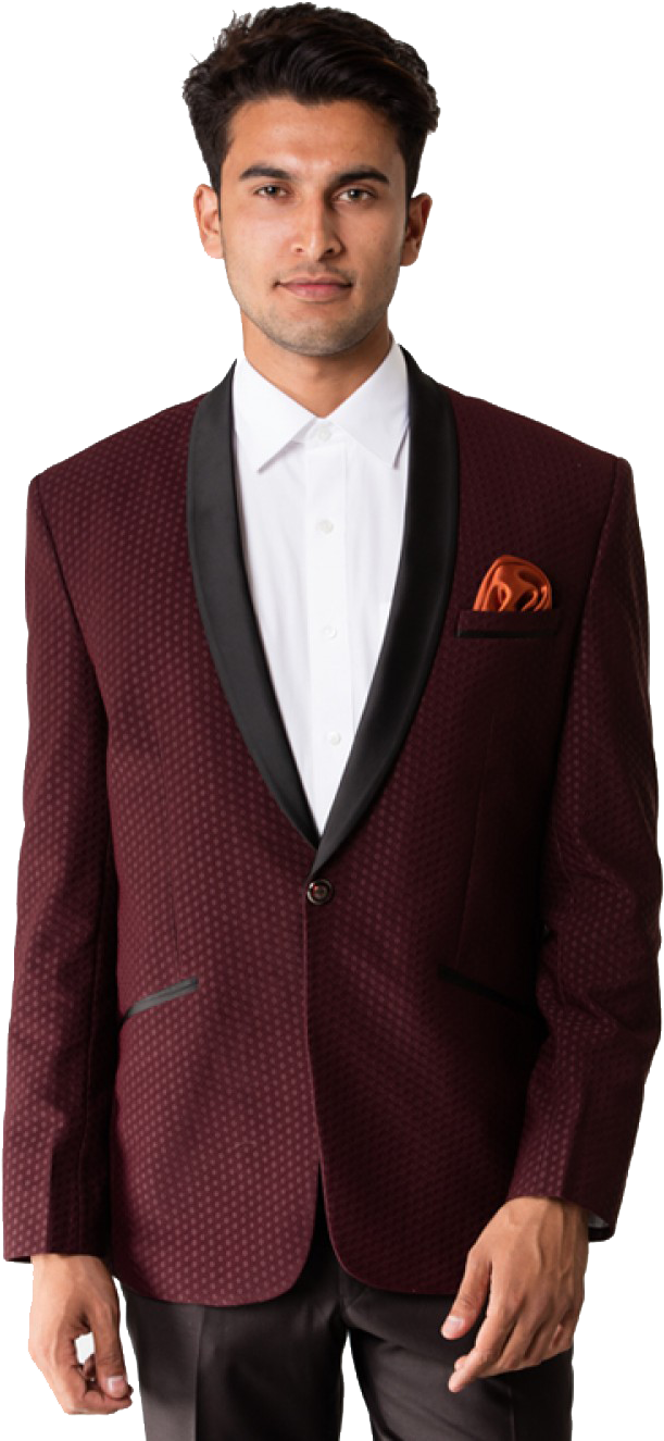 Elegant Maroon Blazer Style