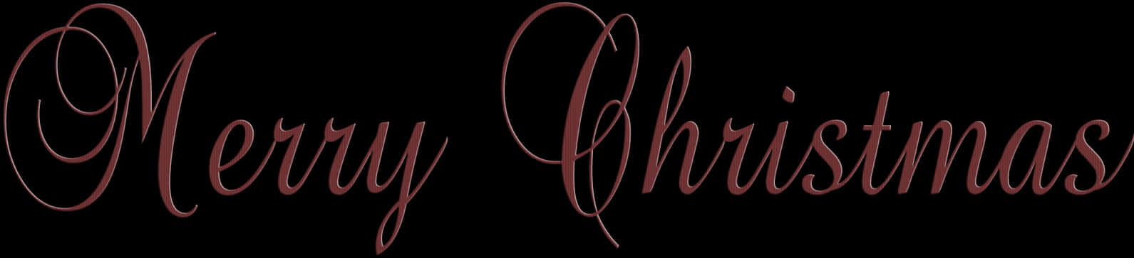 Elegant Merry Christmas Script PNG with transparent background