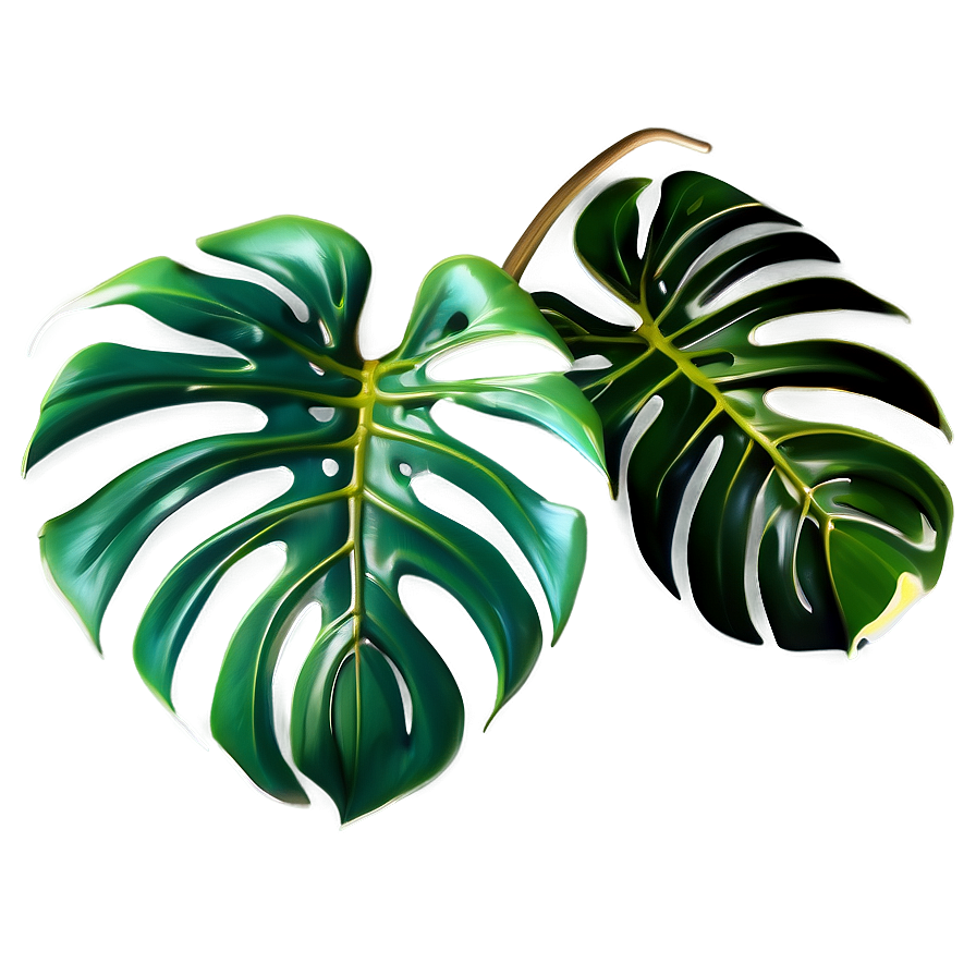 Elegant Monstera Leaf Png 05232024