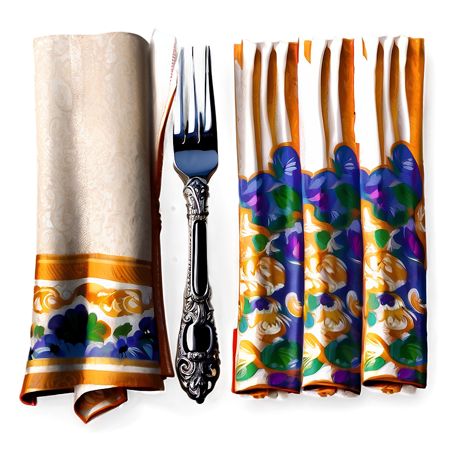 Elegant Napkin Design PNG aqm PNG image with a transparent background, free high-resolution download