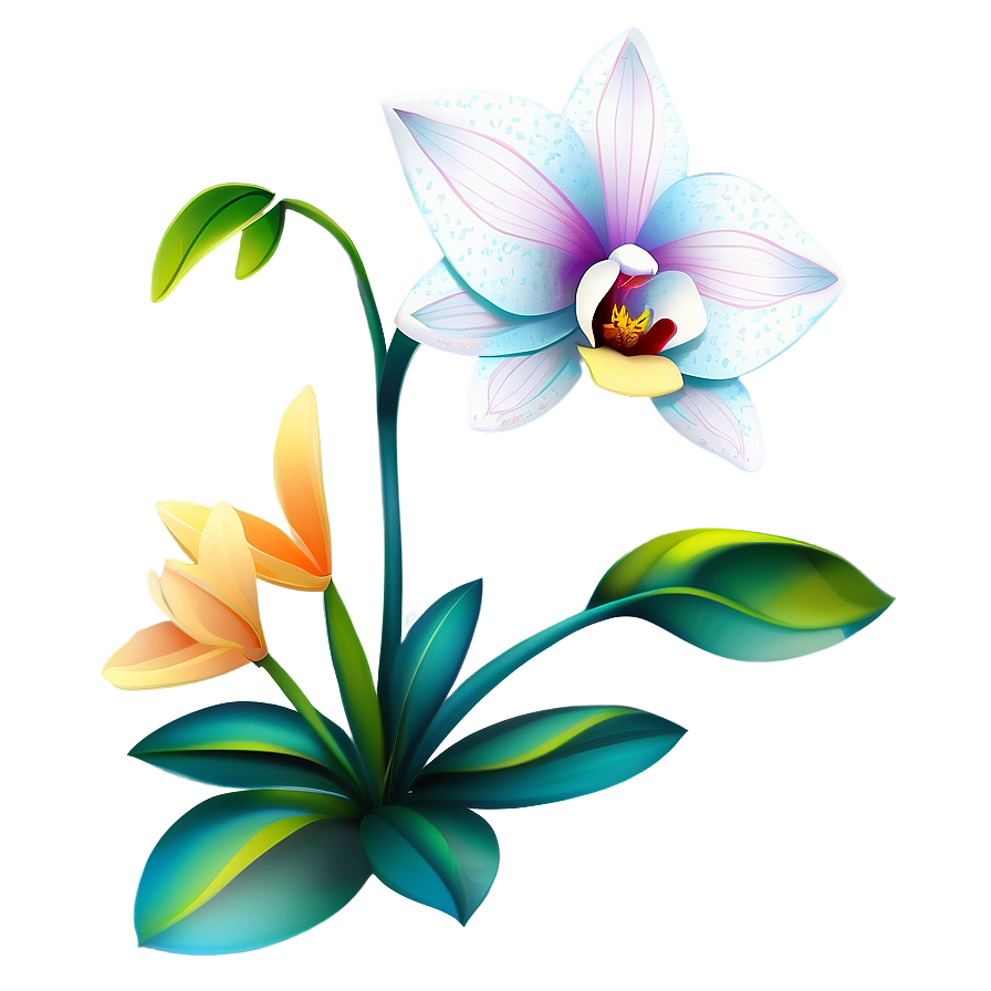 Elegant Paper Orchid Png 06282024