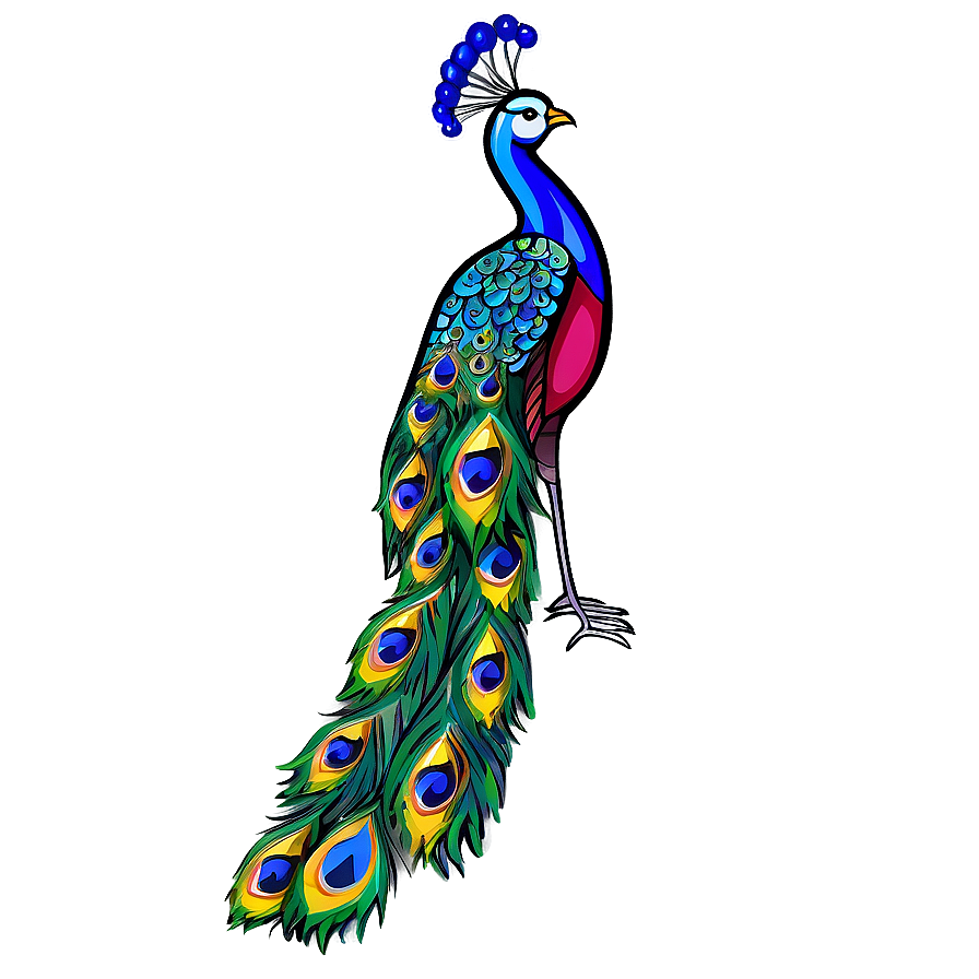 Elegant Peacock Design PNG 06232024 PNG with transparent background