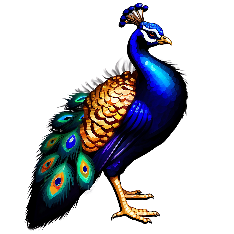 Elegant Peacock Design PNG gru90 PNG with transparent background