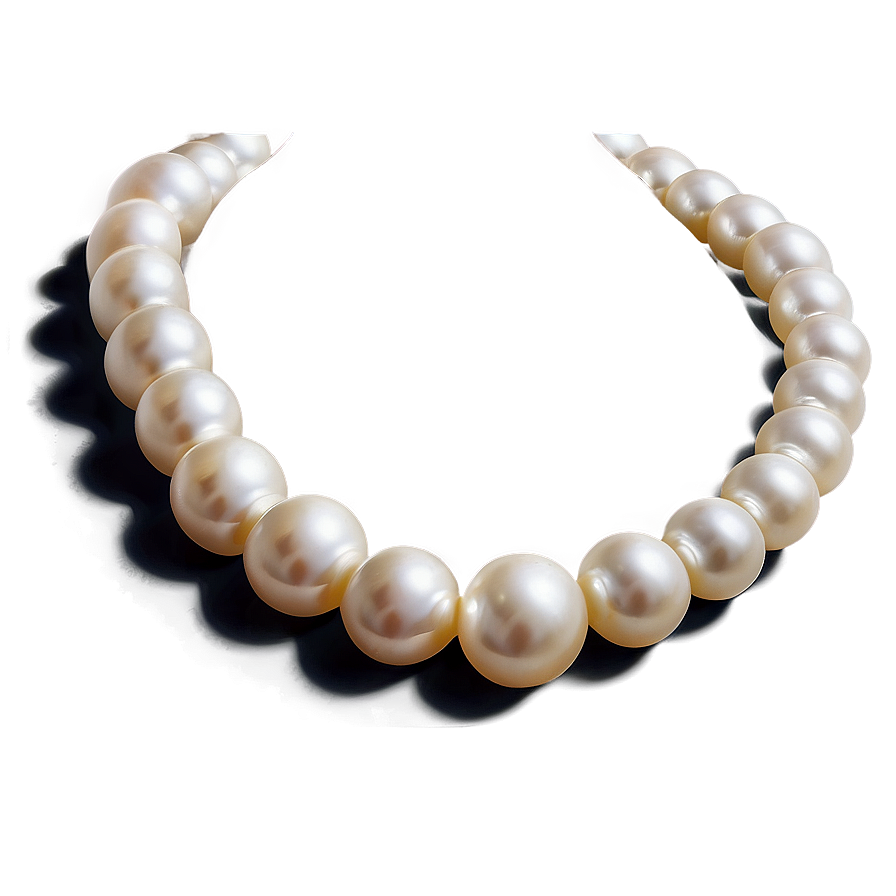 Elegant Pearl Necklace Png 06262024