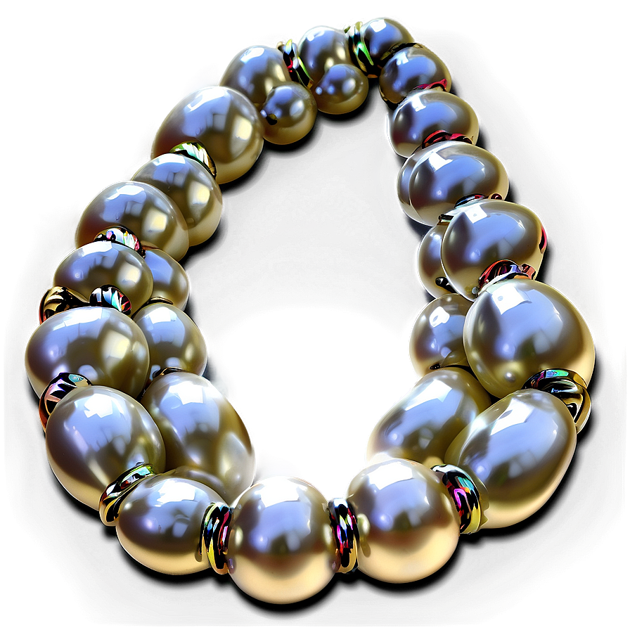 Elegant Pearl Necklace Png Hhy