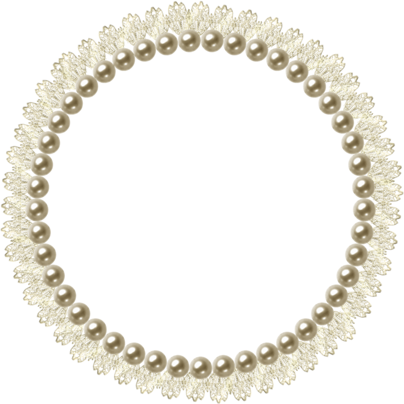 Pearl Picture Frame - Circle Transparent Pearls Png, Png Download PNG with transparent background