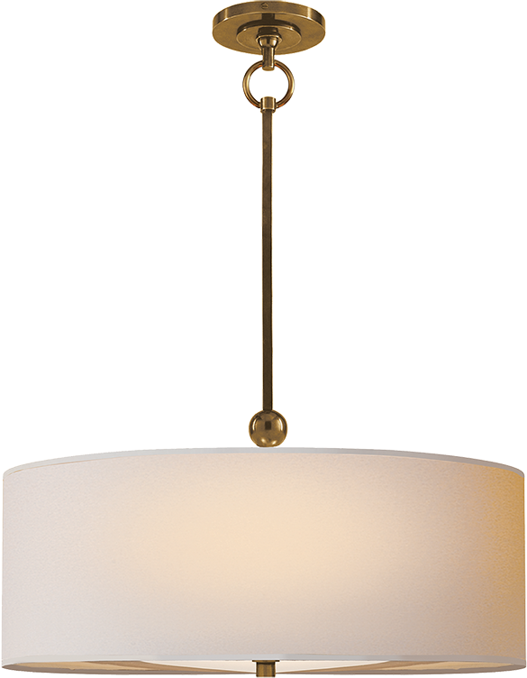 Elegant Pendant Lightwith Drum Shade