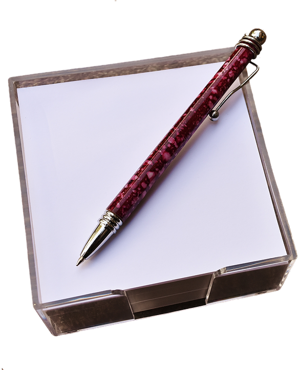 Elegant Penon Blank Notepad PNG with transparent background